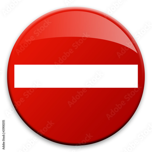 Button "Durchfahrt verboten"