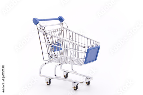 Shopping cart (isolated on white)