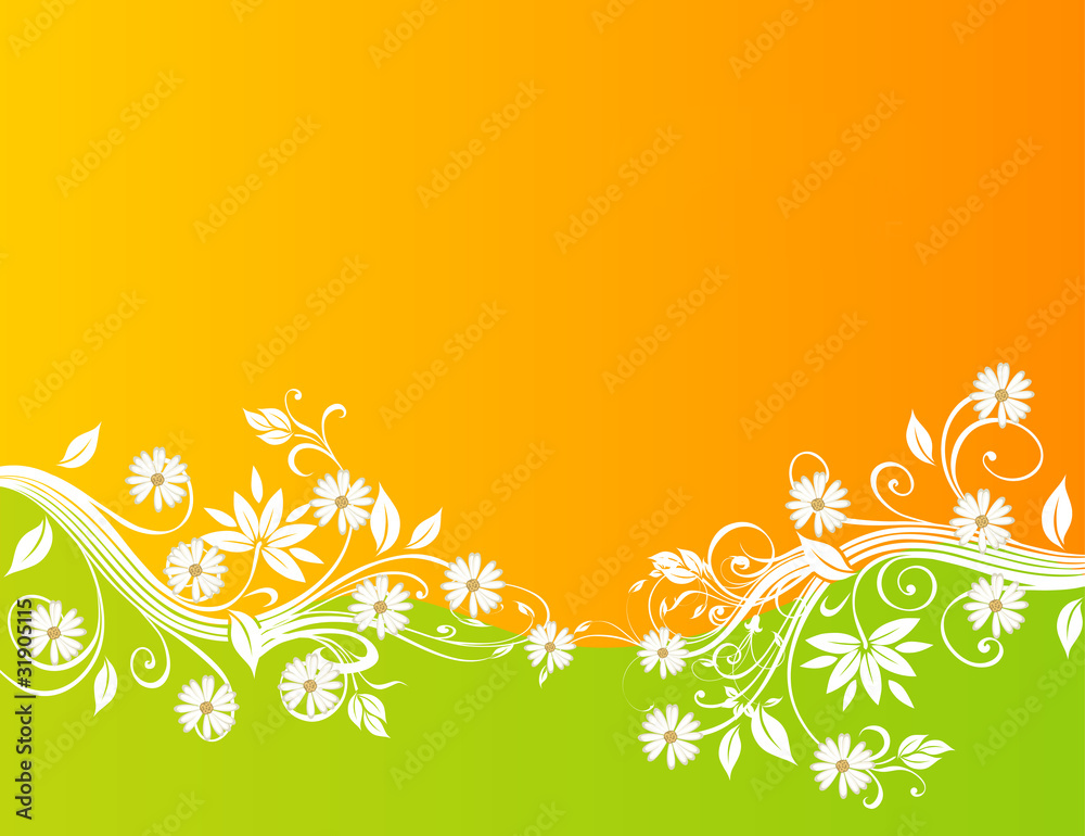 Abstract floral background design Abstract floral background design