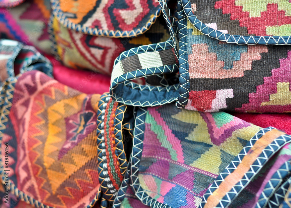 handmade genuine ethnic bags  made of cloth