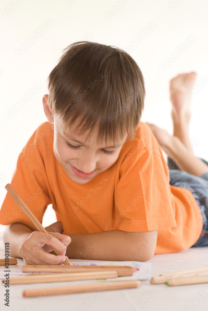 boy lying on the floor boy lying on the floor