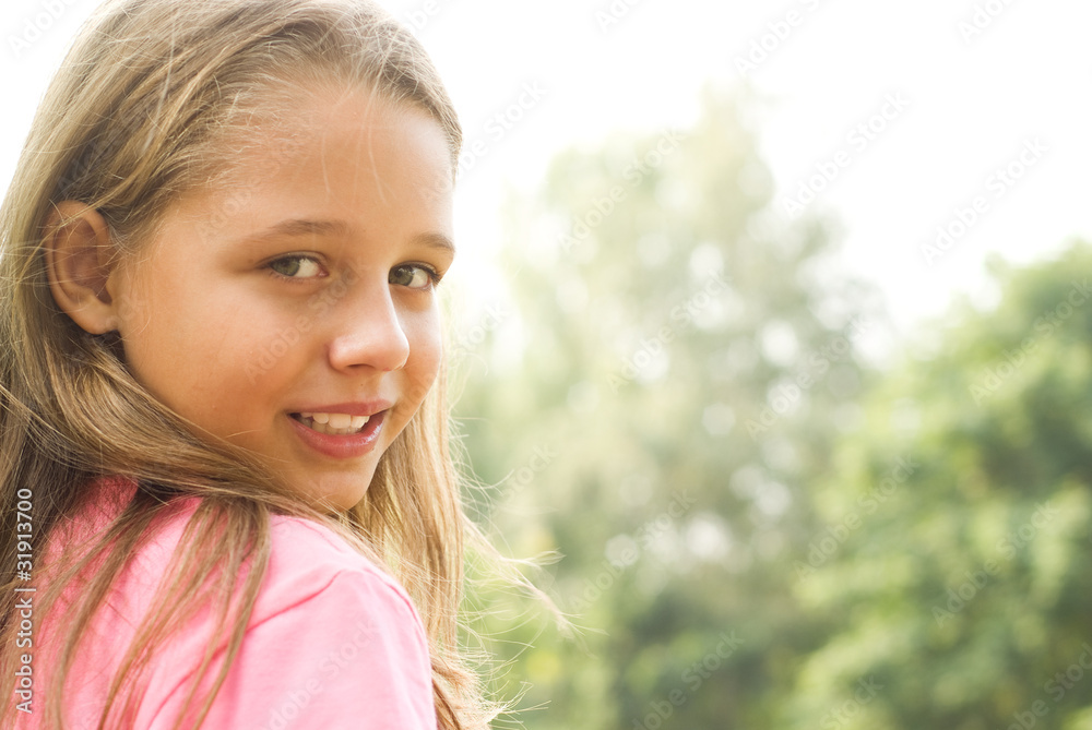 Beautiful girl standing Beautiful girl standing