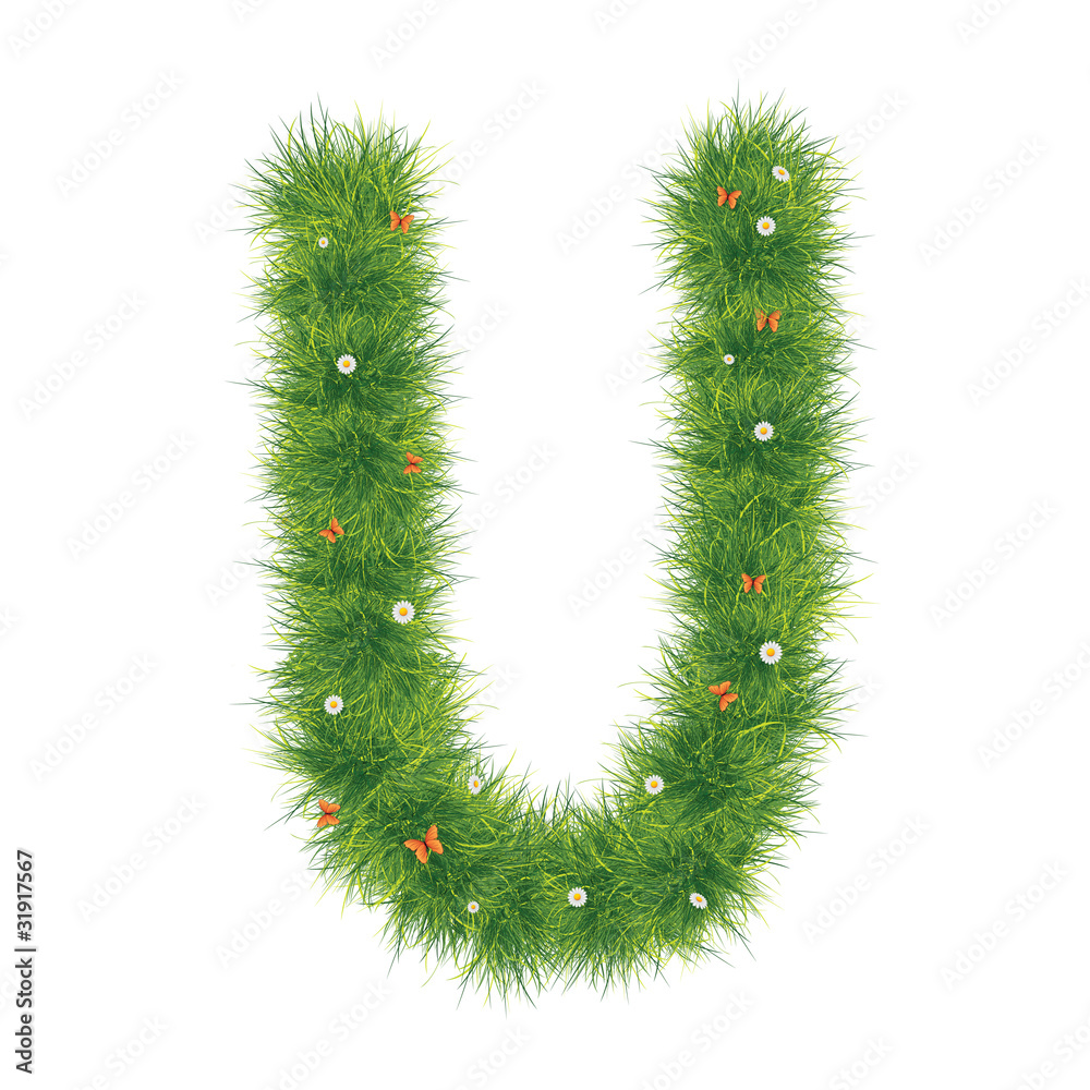 Grass Alphabet A-Z Grass Alphabet A-Z