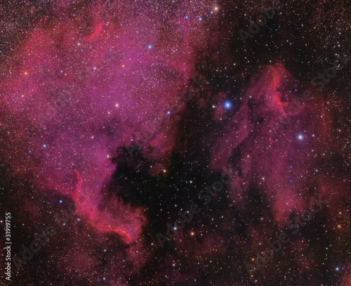 North America and Pelican Nebula