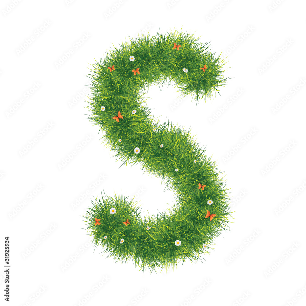 Grass Alphabet A-Z Grass Alphabet A-Z