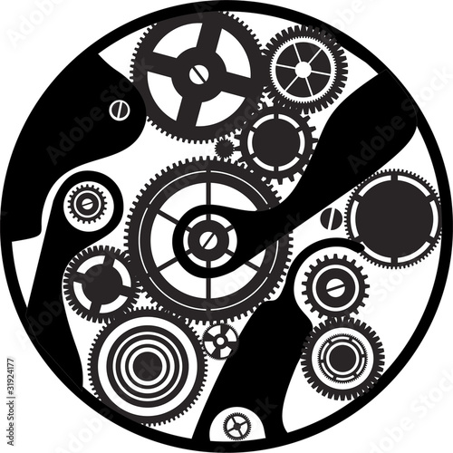 silhouette clockwork
