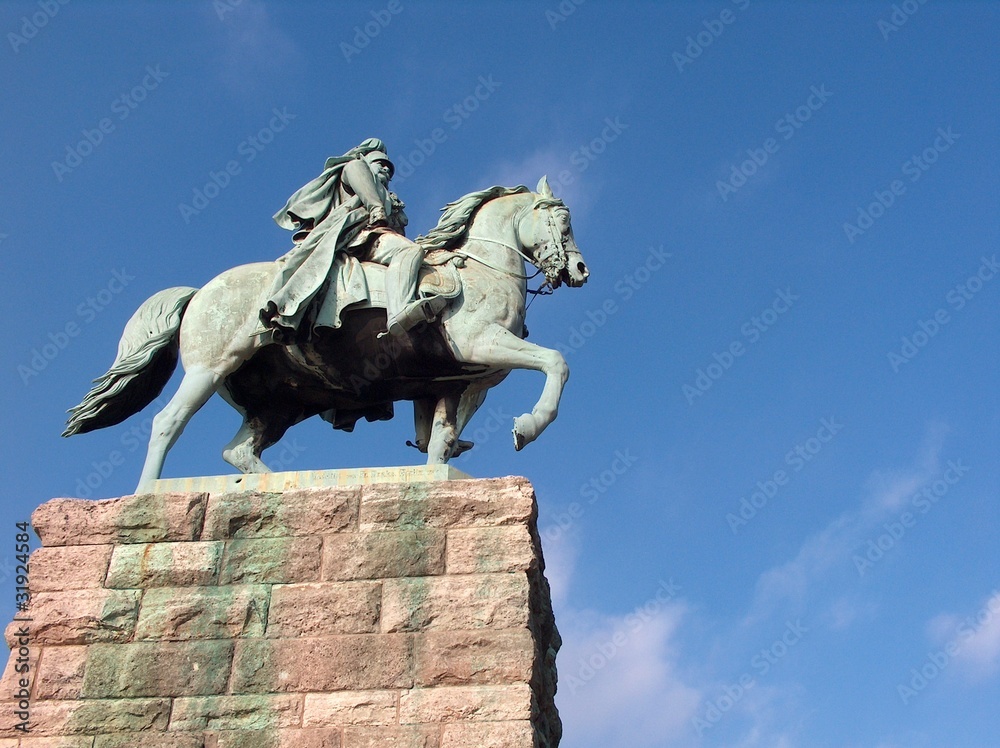 Obraz premium Reiterdenkmal - Köln