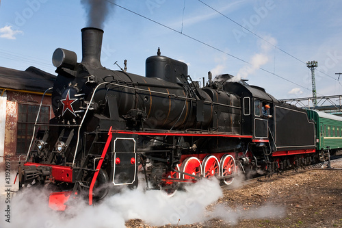 working steam locomotive
