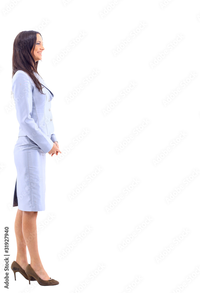 business woman. Isolated over white background business woman. Isolated over white background