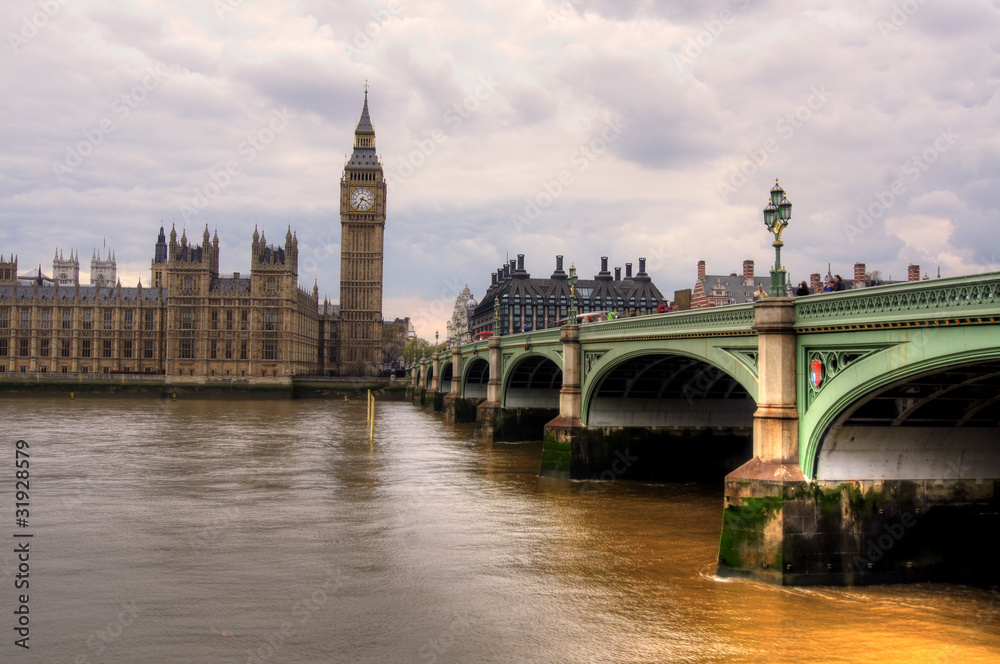 Fototapeta Most Westminster i budynek parlamentu