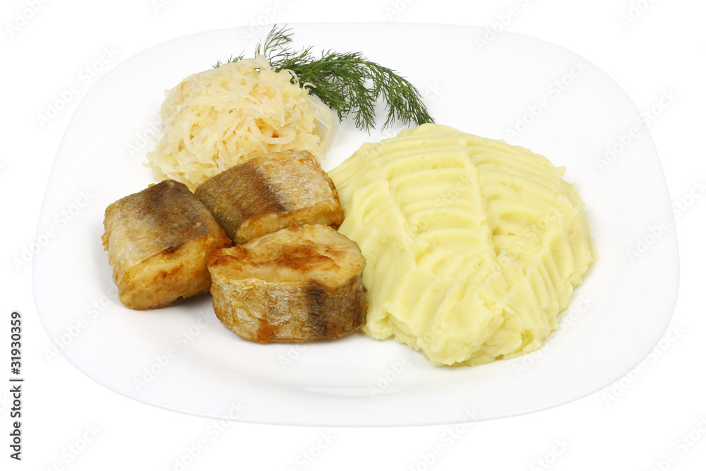 grilled fish with mashed potatoes grilled fish with mashed potatoes