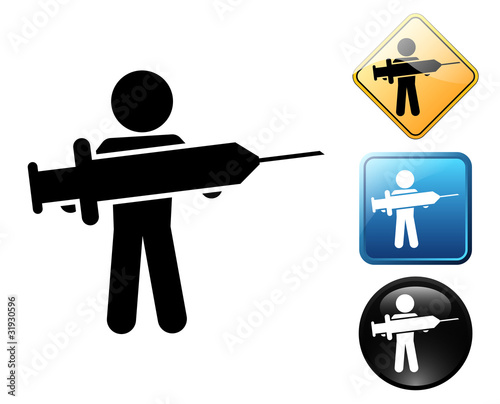 Vaccine pictogram and signs