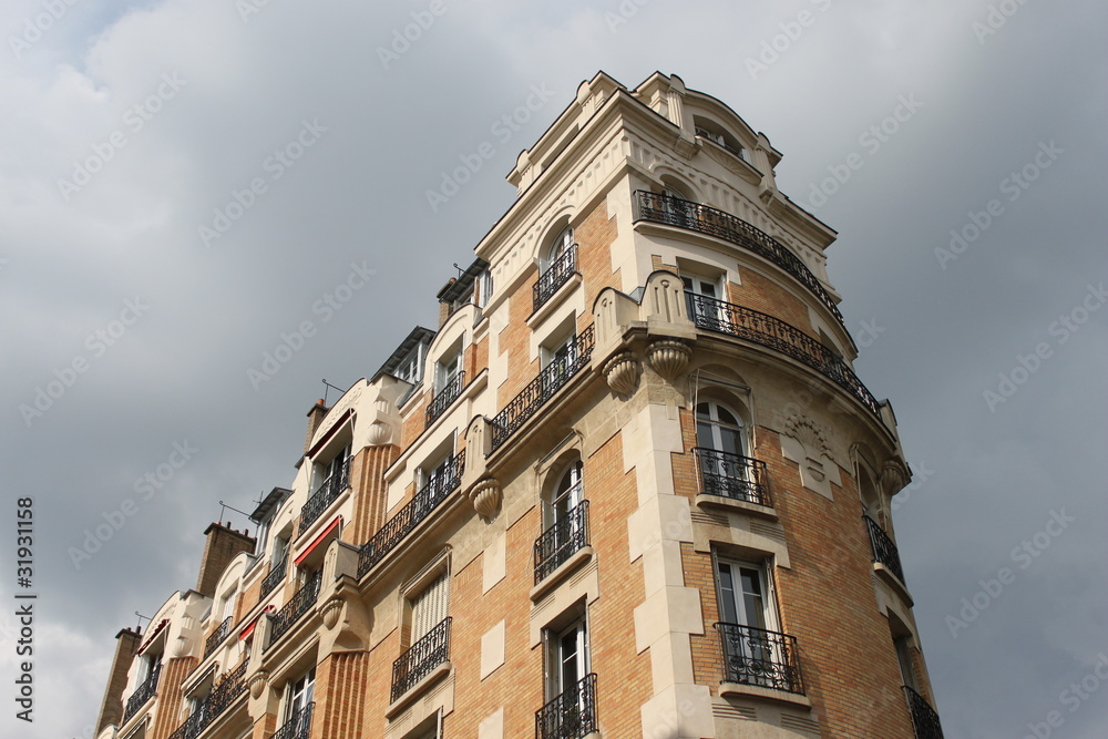 Immeuble du quartier de Passy à Paris