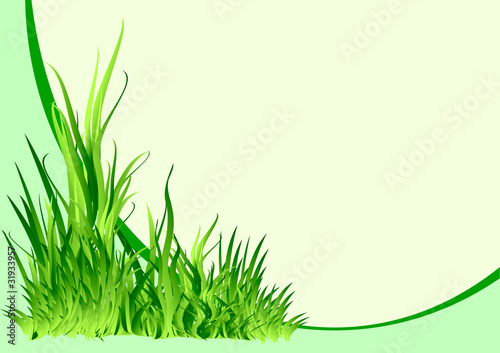 Vector green background.