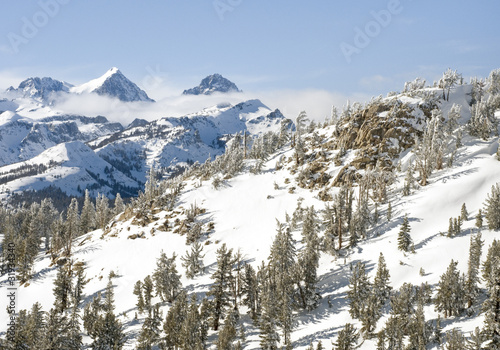Winter wonderland in Mammoth Lakes, CA