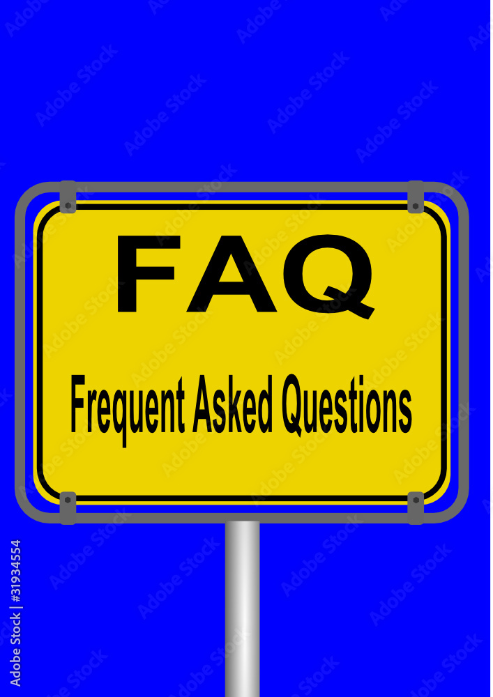 Fototapeta premium FAQSchild