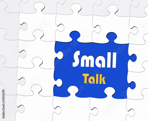Obraz na plátně Konversation in Englisch Smalltalk