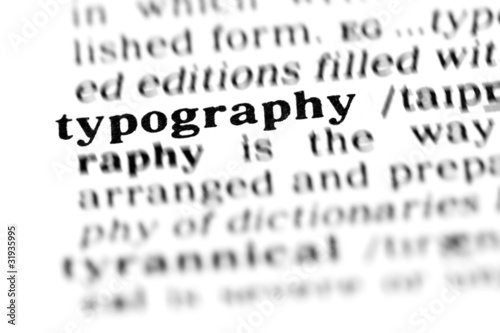 typography (the dictionary project)