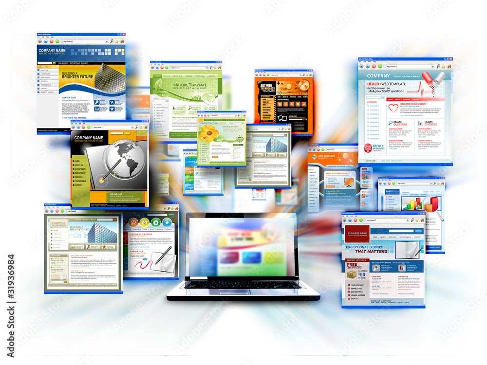 Internet Website Computer Laptop - obrazy, fototapety, plakaty 