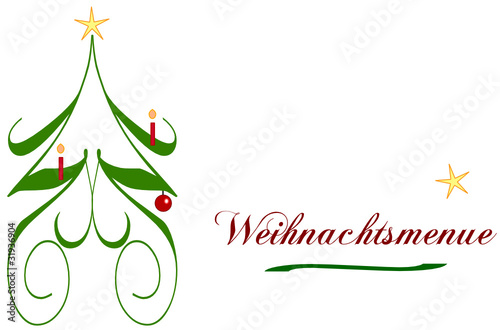 weihnachtliches logo für ein Restaurant und e-business