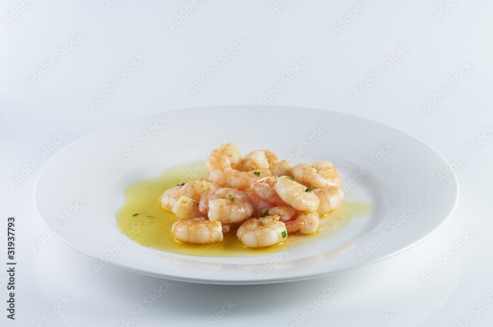 Garlic Prawns a spanish tipical dish