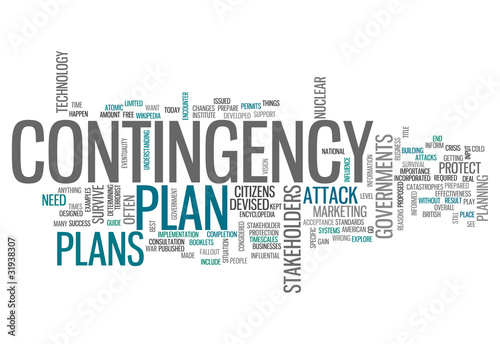 Word Cloud "Contingency Plan"