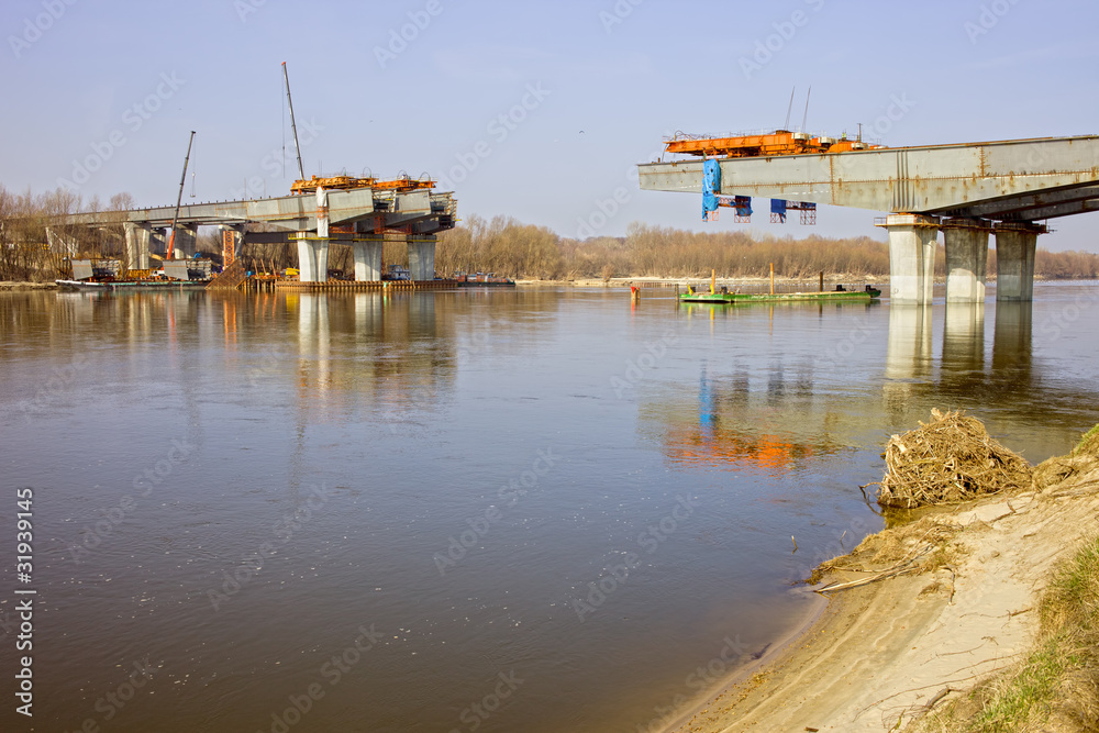 River Bridge Construction Site