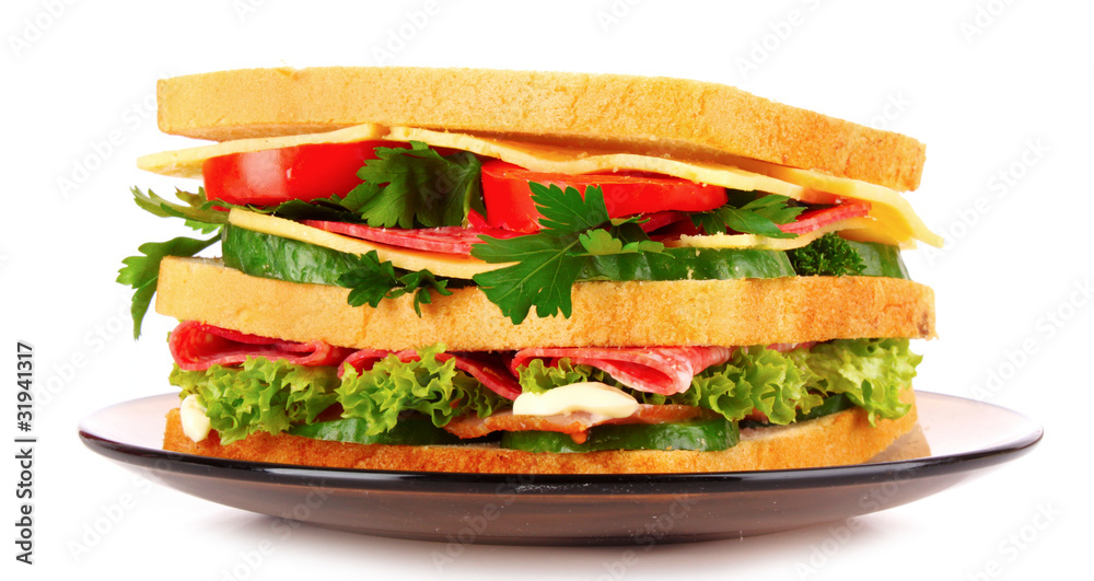 Sandwich isolated on white Sandwich isolated on white