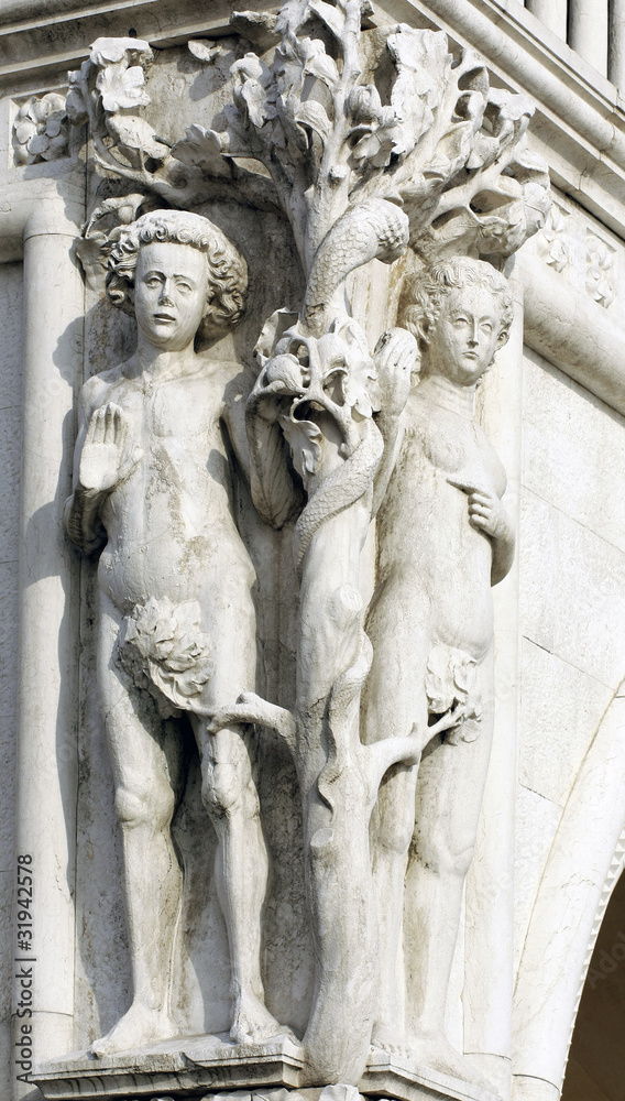 Adam and Eve, Palazzo Ducale, Venezia