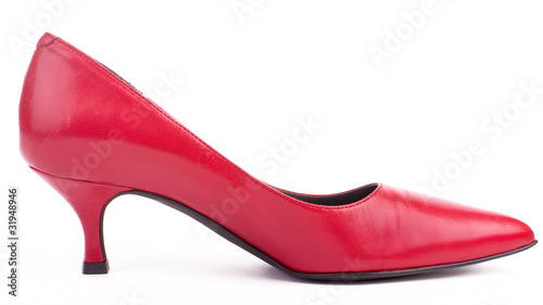 Red elegant shoe