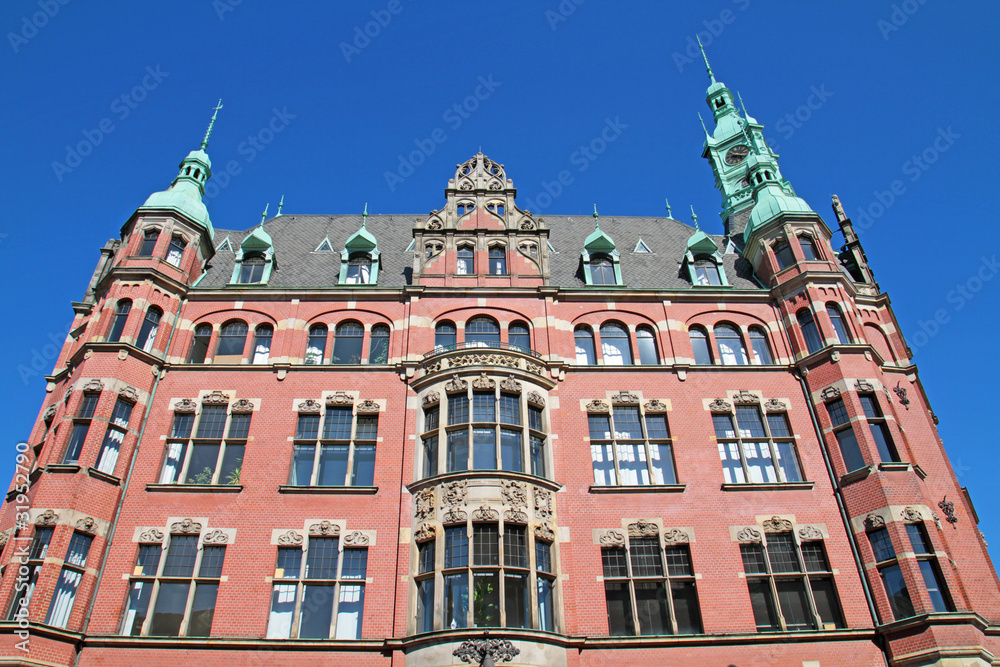 Fototapeta premium Speicherstadt-Rathaus