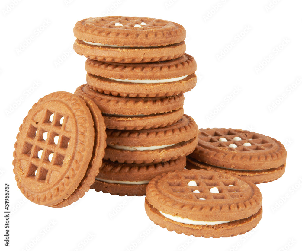 Biscuit cookies stack Biscuit cookies stack