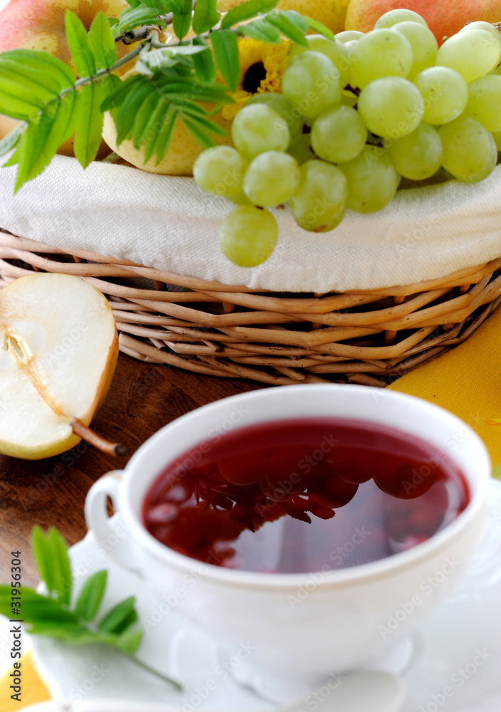 Vitamin drink with autumn berries Vitamin drink with autumn berries