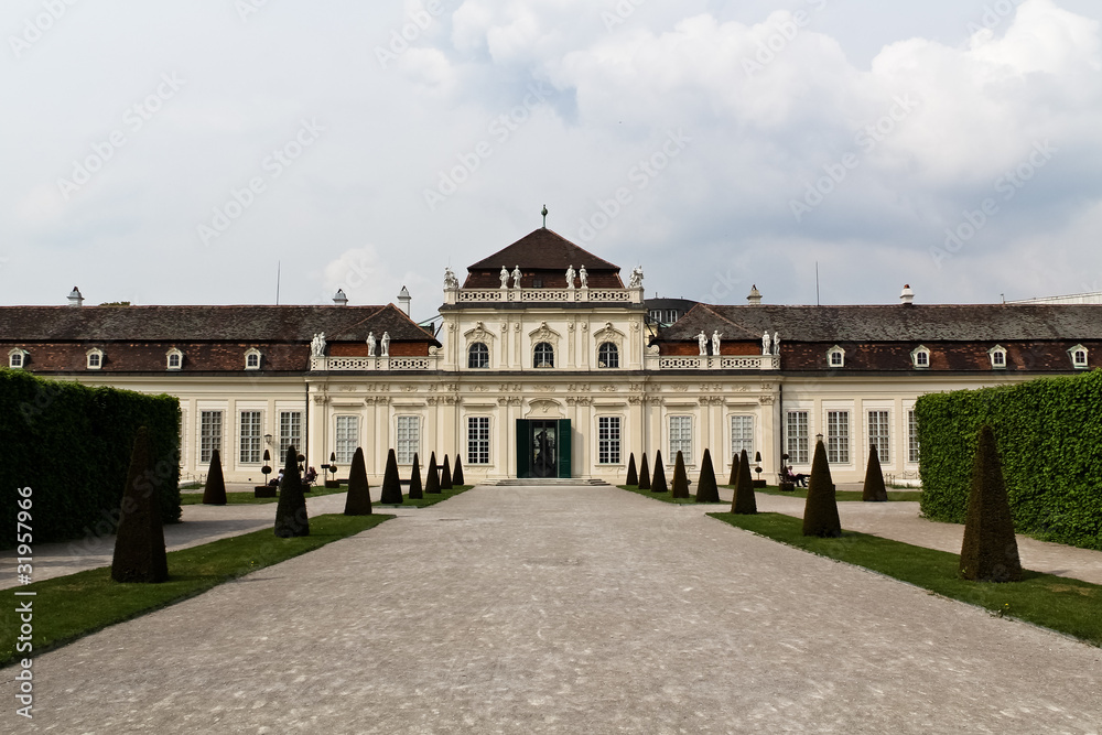 Fototapeta premium Exit of castle Belvedere