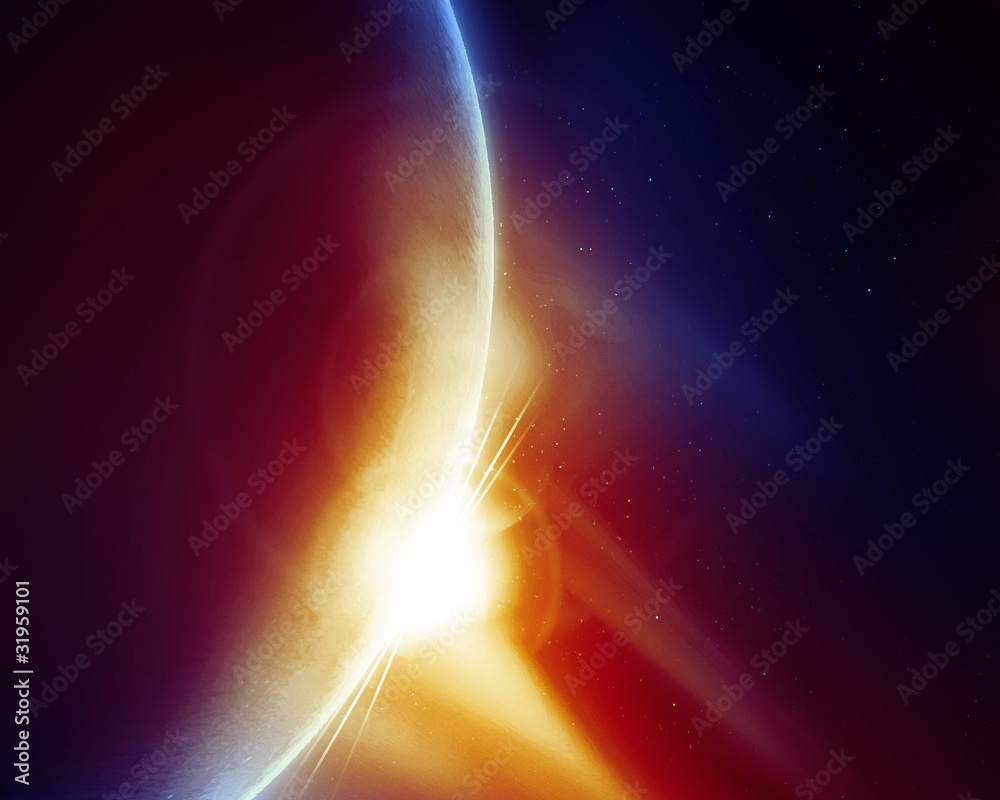 Obraz premium meteor strike