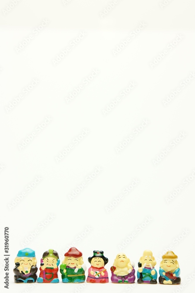 七福神 白バック 七福神 白バック
