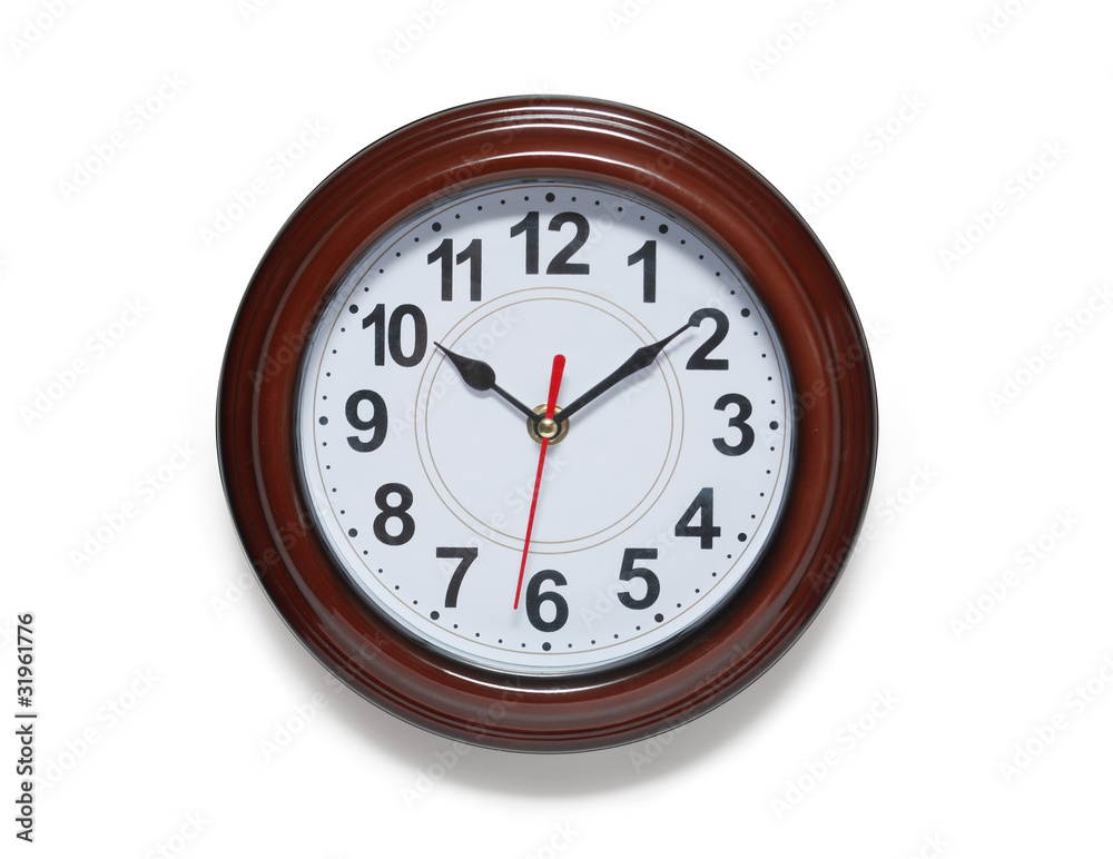 Clock Isolated On White Clock Isolated On White