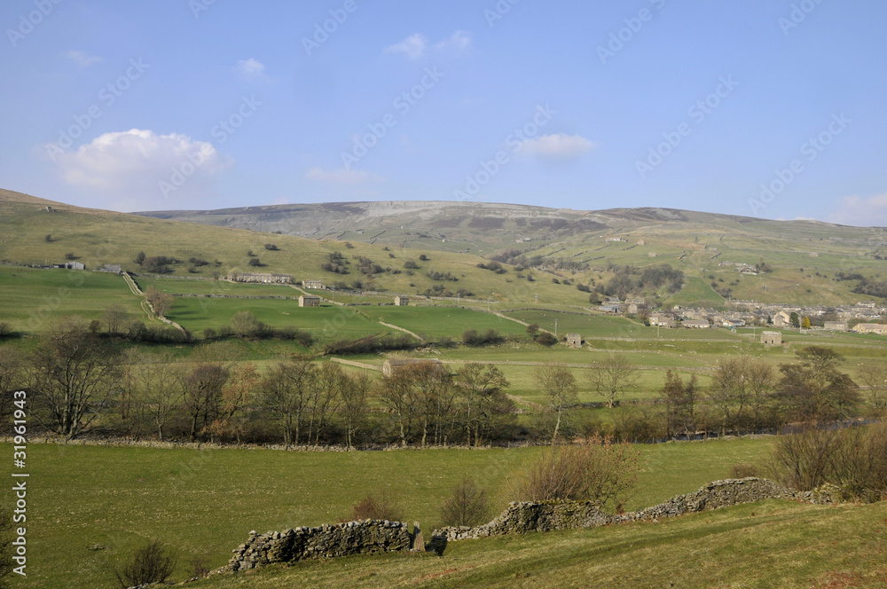 Swaledale landscape in Yorkshire Dales National Park