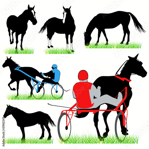 Horses & Jockeys set.03