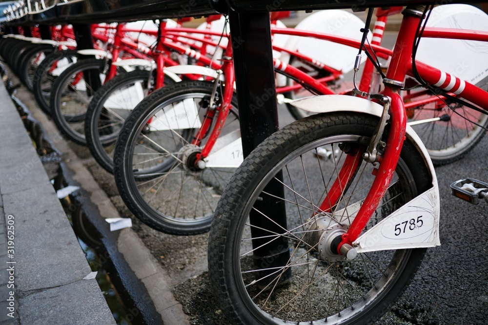 Obraz premium Bicycle parking