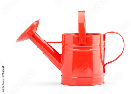 Red watering can