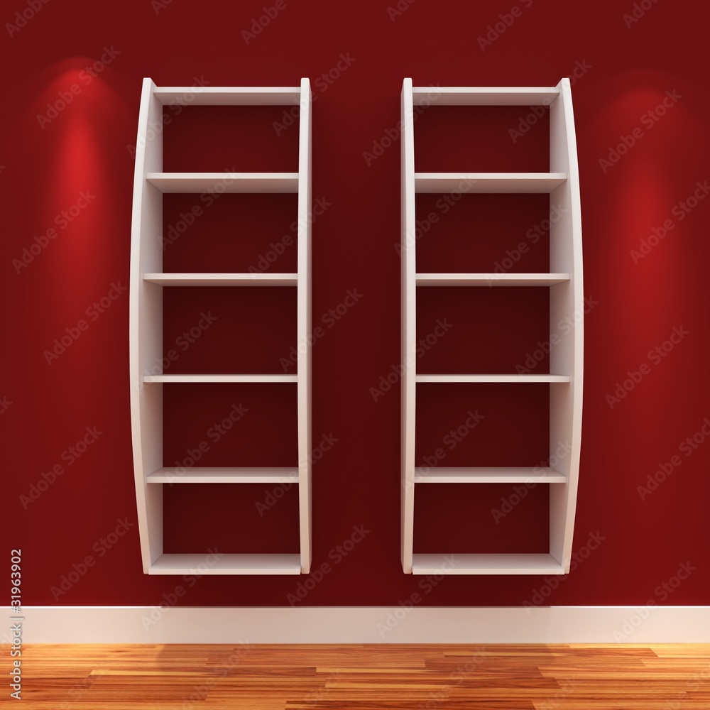 3d Empty shelves for exhibit 3d Empty shelves for exhibit