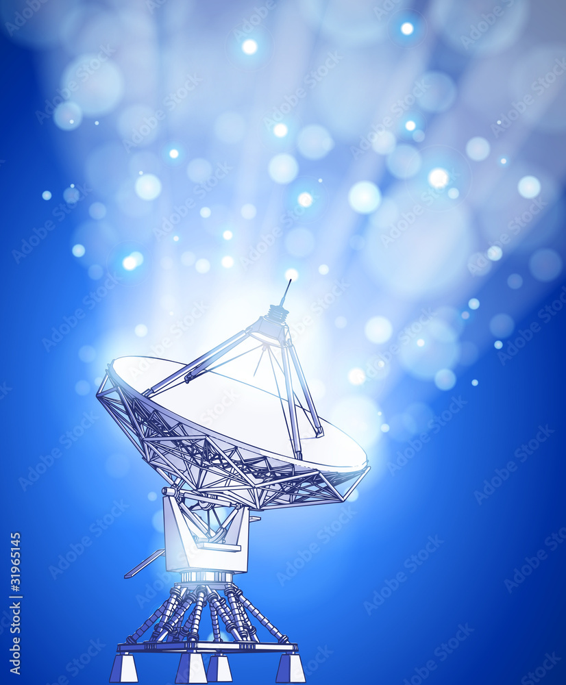 satellite dishes antenna - doppler radar