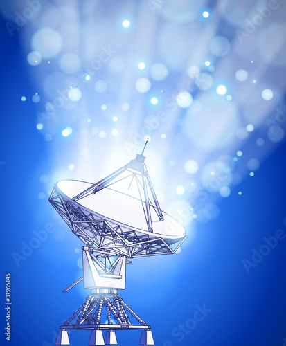 satellite dishes antenna - doppler radar