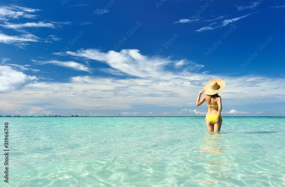 Girl on a beach