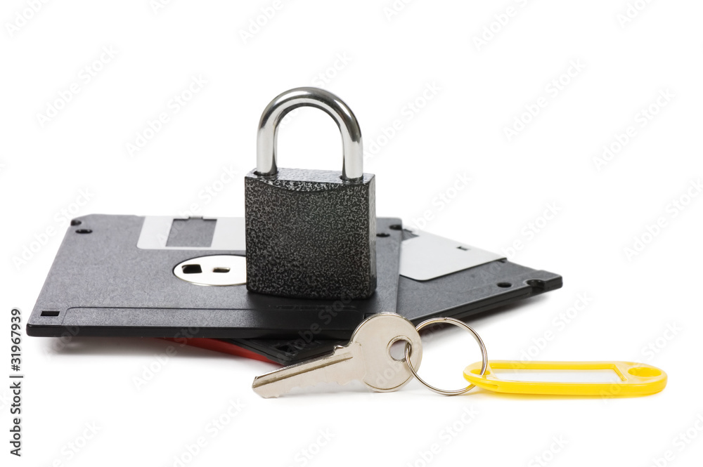 Floppy disks isolated on white background Floppy disks isolated on white background