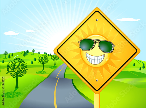 die Sonne lacht
