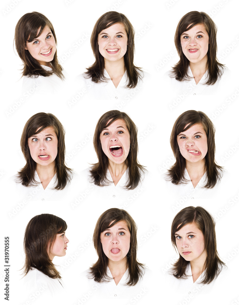 Nine portraits of a woman Nine portraits of a woman