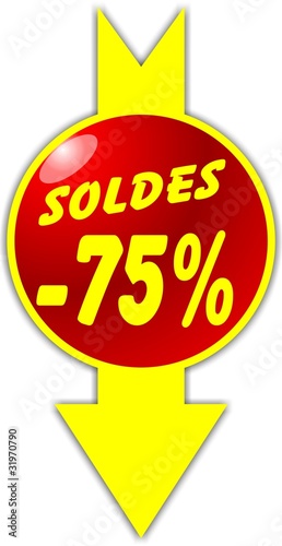 BOUTON SOLDES -75%
