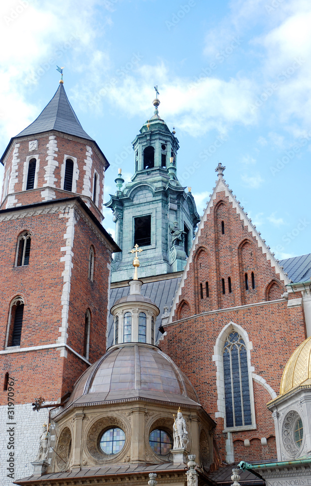 Fototapeta premium Detail Wawel Kathedrale Krakow